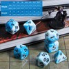 CiaraQ DND Polyhedral Dice Set with a Black Dice Bag