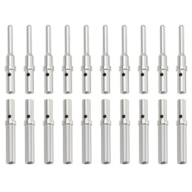 ECSiNG 10 Sets 16-Pin Crimp Terminals for Electrical Leads DT Terminals 0460-202-16141 0462-201-16141 Compatible with German 16-20 AWG Male and Female