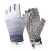 BRILISLE UPF 50+ Sun Gloves Uv Protection Silicone Anti-Slip, Fingerless