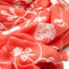 TrendsBlue Premium Viscose Elegant Lace Floral Scarf, Coral