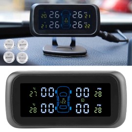 Tire Pressure Monitoring Systems TPMS Tire Pressure Monitoring System LCD Display Monitor Car TPMS with 4 Sensors