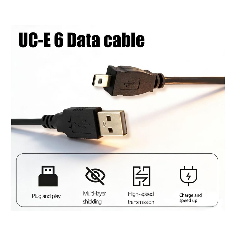 UIGOCLE USB Camera Data Charging Cable is Compatible with Nikon