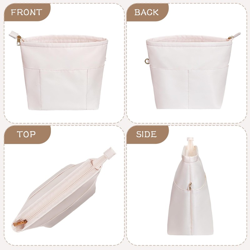 Vercord Purse Insert Organizers for Petite Tote Bag Organizer Insert