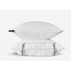 Bedgear Ver-Tex Pillowcase Set - Instant Cooling Pillow Covers with an Ultra-Soft Feel and a Powerband for a Secure Fit - includes 2 Pillowcases - King - Bright White