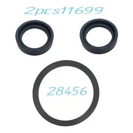 FMJZJF for intex 11699+28456 Hot Tub Pool Spa Silicone Gaskets Replacement Inlet Outlet O-Ring Pure Spa Hot Tub Control Base Gaskets Repair Leakage for 28403 28405(3pcs)