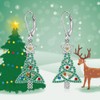 Celtic Christmas Tree Earrings Christmas Earrings Women Dangle Xmas S925