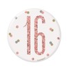 Unique 84865 Number Badge | Glittery Rosegold | 1 Pc,