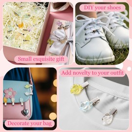 Solsew 24 Pcs Mini Resin Bear Hair Clips Hairpin for Sprouts Rave Music Festival Holiday Party Supplies Funny Costume Barrette Headwear Hair Accessories Party Headwear Pin(Bears Style)