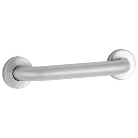 Bobrick 42-Inch Straight Grab Bar, ADA Compliant Bathroom Safety Rail, Satin Finish Stainless Steel with Concealed Mounting Flange, Ideal for Commercial and Residential Bathtubs & Showers (Model B-5806x42)