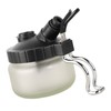 Airbrush Cleaning Pot Universal Glass Bottle Airbrush Cleaning Jar with
