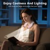 laimiod Portable Neck Fan - with LED Book Light, 6-20
