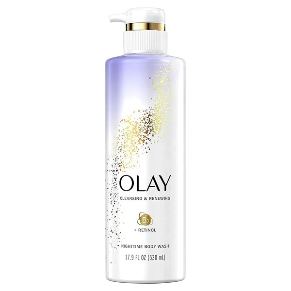 Olay Cleansing & Renewing Nighttime Body Wash, 17.9 fl oz