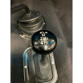 Vintage K5 NP205 Black Billet Aluminum Transfer Case Shift Knob 3/8-24