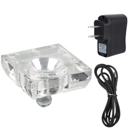 7 Colors Mini 3D Crystal LED Light Base Display Stand Holder Home Decor with USB Cable