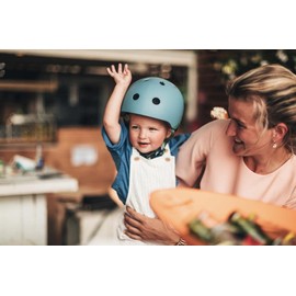 Scoot&Ride Unisex Youth Helmets XXS, Reflective Steel, S