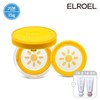Elroel 기본 엘로엘 파데프리 플러스 옐로우 선쿠션 본품1+리필1+크레마 핸드크림 Basic Eloel Padefree Plus Yellow Sun Cushion Set 1+Refill 1+Crema Hand Cream