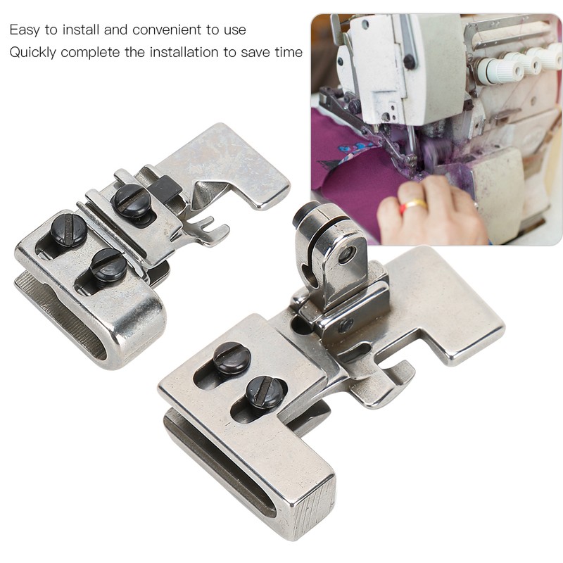 2Pcs Overlock Machine Presser Foot 4/5 String Pleat Gather Serger