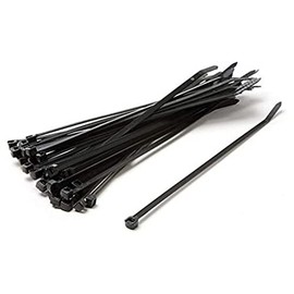 XLC Unisex - Adult Cable Ties - 2501200010 Cable Ties, Black, 2.5 mm EU