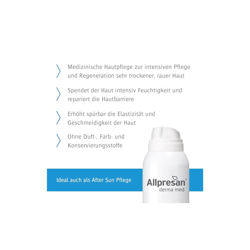 Allpresan Derma med Repair Foam Cream Hydro Intensive Care for