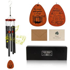 Sympathy Wind Chimes - Memorial Gifts for Loss of Loved One - Mom, Dad, Son - Bereavement Gift Baskets in Memory of Loved One