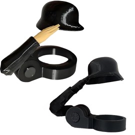 fufupaw 2 Stück Bierflaschen Helm, Soldat Salut Bierflasche Helm, Bierhelm, Flaschenverschluss Helm, Schwarzer Salut Bierflaschen Helm Für Ausgehen, Unternehmen, Zuhause, Schule, Geschenk Und Bar