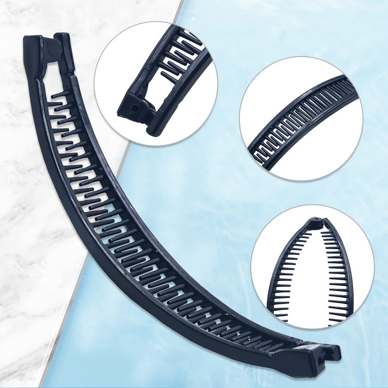 1st Choice 3 Pieces Clincher Combs Fishtail Grip Comb Ponytail