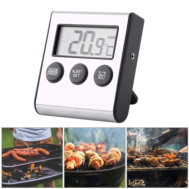 Digital Fridge Thermometer Waterproof Freezer Thermometer with Magnet and Stand