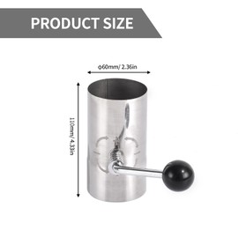 BiggerFire Stove Pipe with Damper 2.36 inch, Adjustable Chimney Exhaust Pipe Stainless Steel Tent Stove Chimney Pipe Smoke Exhaust Chimney Stove Pipe Camping Accessories