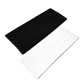 WESTEND CHOICE 9cm Wide Headbands 2 Pack Soft Head Band Plain Stretchy Unisex Kylie headband Bandeau Headbands for Women & Men Gym Yoga Hair Band (Mixed set 1)