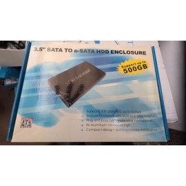 Sata 3.5 SATA e-SATA Aluminum Hard Disk Drive External Enclosure Case NEW 3.5 Powered