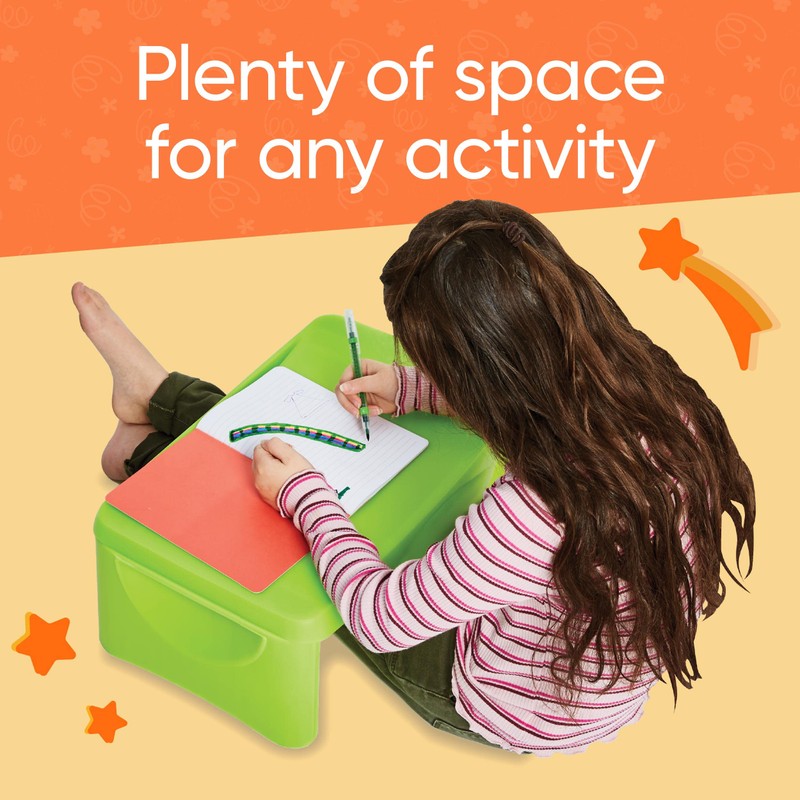 HearthSong Foldable Lap Desk for Kids with Storage - Ideal