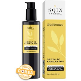 Sqin Luxiena Serum Baba de Caracol Coreano, Mucina de Caracol 96%, Repara e Hidrata la piel, Skincare Coreano, Snail Mucin, 100 ml.