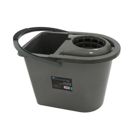 JVL 15 Litre Recycled Plastic Mop Bucket, Grey