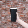 Restaurantware 20 Ounce Ripple Insulated Coffee Cups 10 Double Wall