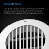 AC Infinity Wall-Mount Duct Grille Vent for 4-Inch Ducting, White