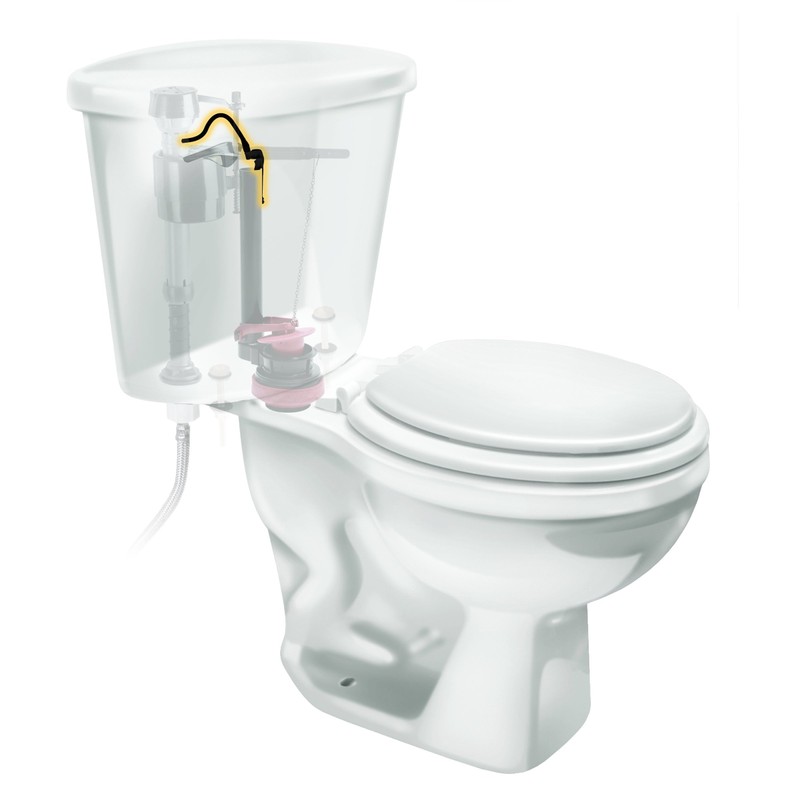 Fluidmaster 218 Toilet Refill Tube and Clip Replacement, For 100,200,200A,
