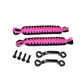 Motoforti Car Door Limiting Straps Restrictor Door Snubber Fit for Jeep Wrangler JK with Door Strap Brackets - Pack of 8 Black Pink Long-lasting