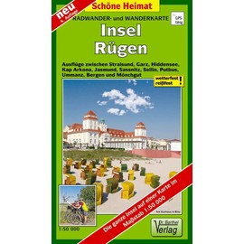 Radwander- und Wanderkarte Insel Rügen: Ausflüge zwischen Stralsund, Garz, Hiddensee, Kap Arkona, Jasmund, Sassnitz, Sellin, Putbus, Ummanz, Bergen ... einer Karte mit Begleitheft. (Schöne Heimat)