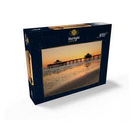 Sunset at The Pier in Fort Myers Beach On The Gulf Coast, Florida, USA - Premium 1000 Piece Jigsaw Puzzle for Adults
