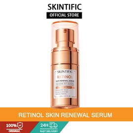 SKINTIFIC Retinol Anti-Aging Serum – Brightening & Dark Spot Correcting Night Serum for Skin Renewal and Fine Line Reduction