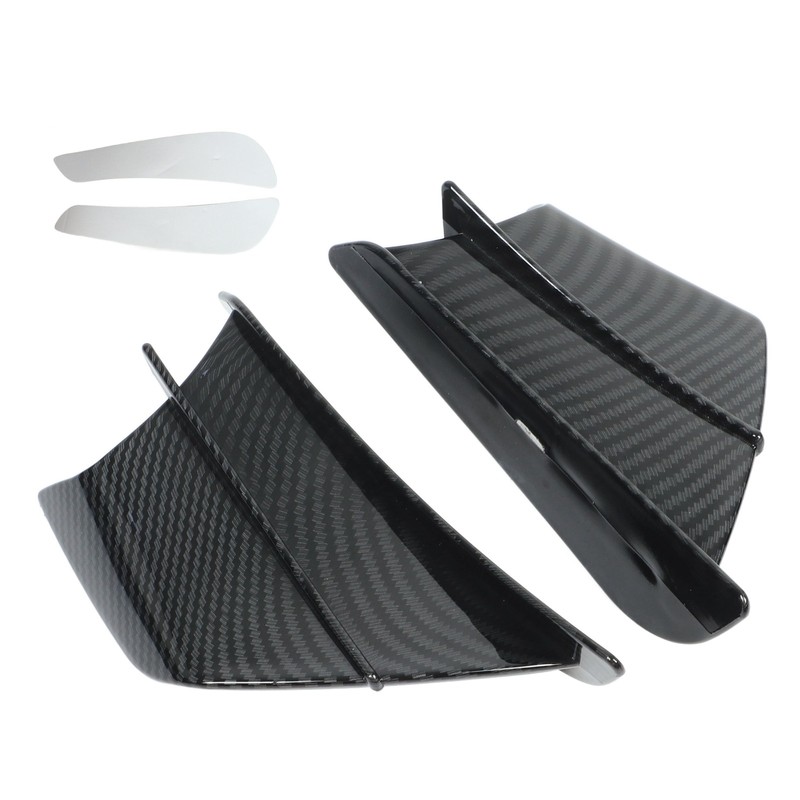 1 Pair Motorcycle Aerodynamic Wing Carbon Fibre Style Side Fairings