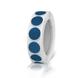Round Stickers Blue 0.50 Inch Circle Labels with Color Coding Dot Sticker Waterproof Removable Roll of 1000