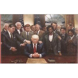 Jon McNaughton "Legacy of Hope" Newly Custom Framed Art Trump, Reagan, Kennedy