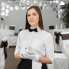 BOHARERS 1 Pack Waitress Apron With 3 Pockets - Black