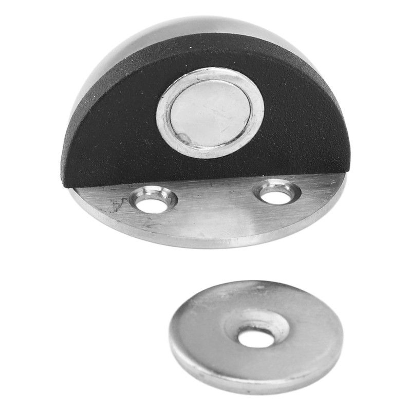 5 Sets Door Stopper Stainless Steel Rubber Door Stop Holder