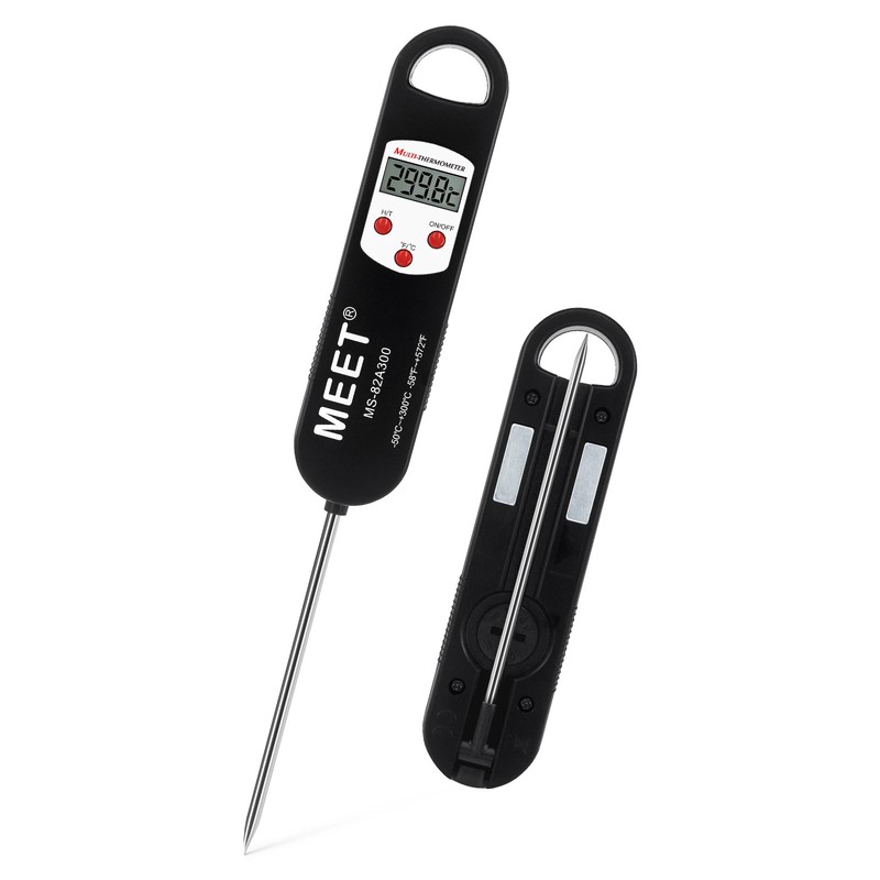 MEET MS-82A300-B150 2pcs Instant Read Digital Multifunction Thermometer for Cooking,
