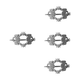 minkissy 4pcs Celtics Hairpin Smooth on Smooshmellow Vintage Hair Pins Hair Sticks Metal Chopsticks Metal Hair Barrettes Bun Hair Holder Hair Accessories for Women Hair Styling Pins Hair up