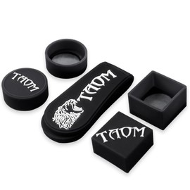 YEUEK TAOM Magnetic Chalk Holder Belt Clip for Round and Square,Portable Pool Cue Chalk Holder with Silicone Clip,Silent Chalk Holder Pool Billiards,Pool Cue Chalk Case Pool Table Accessories