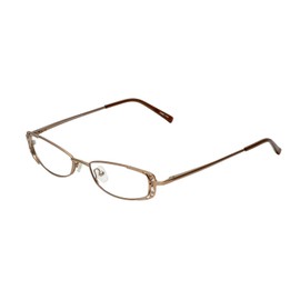 Valerie Spencer 9118 in Mocha Designer Reading Glass Frames ; Demo Lens