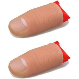 Pack of 2 Thumb Tip Magic Tricks Thumb Tip Silk Disappearance Magic Disappearance Silk False Thumb Tip Magic Trick Gimmick Wizard Accessory Tricks Objects Disappear